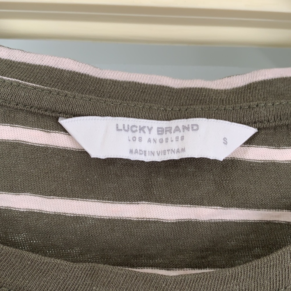 Lucky Brand Short Sleeved Striped Shirt Size Small - Picture 3 of 7